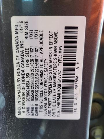 Photo 13 VIN: 2HKRM4H40GH647747 - HONDA CR-V SE 