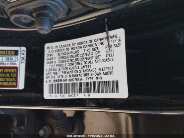 Photo 8 VIN: 2HKRM4H41GH726554 - HONDA CR-V 