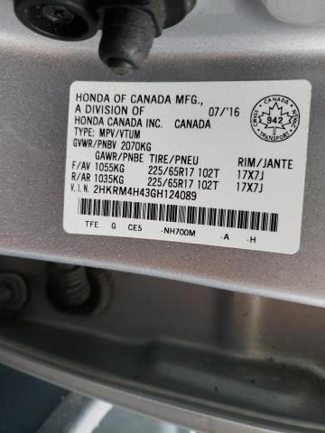 Photo 12 VIN: 2HKRM4H43GH124089 - HONDA CR-V SE 