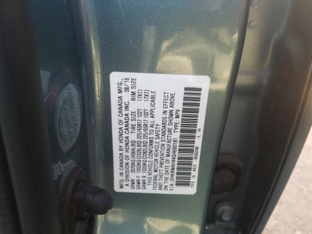 Photo 9 VIN: 2HKRM4H44GH690181 - HONDA CR-V SE 