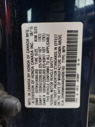 Photo 9 VIN: 2HKRM4H44GH696160 - HONDA CR-V SE 