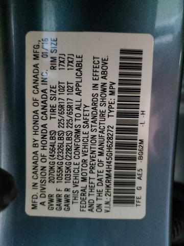 Photo 12 VIN: 2HKRM4H45GH628272 - HONDA CR-V SE 