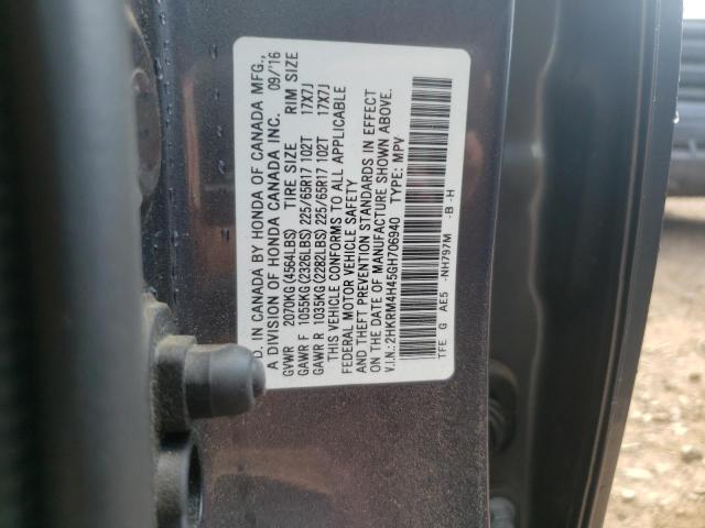 Photo 9 VIN: 2HKRM4H45GH706940 - HONDA CR-V SE 