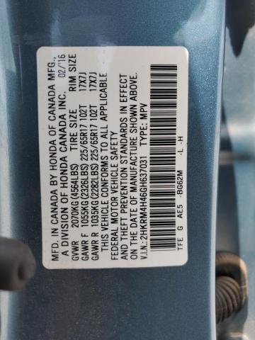 Photo 12 VIN: 2HKRM4H46GH637031 - HONDA CRV 