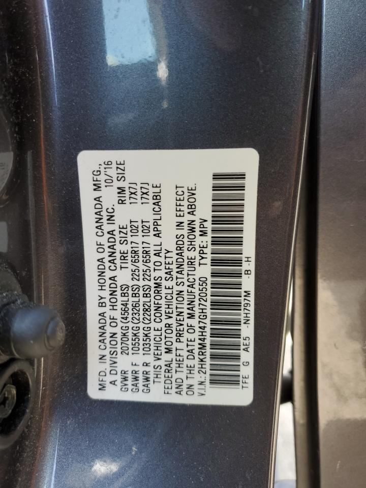 Photo 11 VIN: 2HKRM4H47GH720550 - HONDA CR-V 