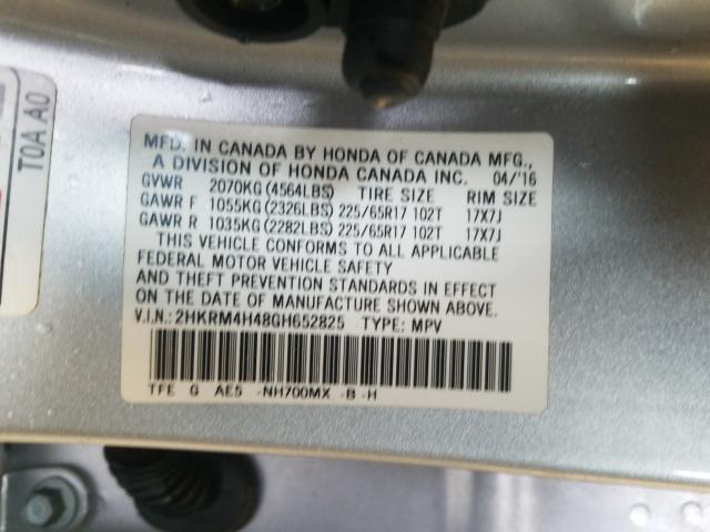 Photo 9 VIN: 2HKRM4H48GH652825 - HONDA CR-V SE 