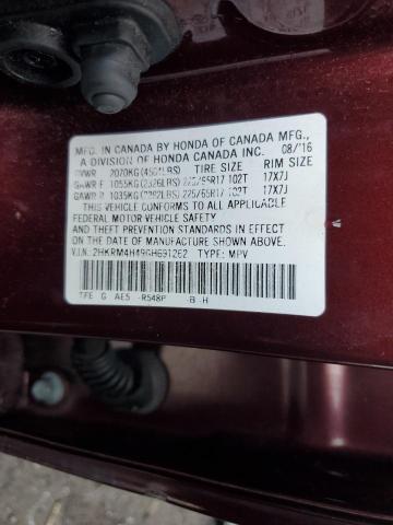 Photo 11 VIN: 2HKRM4H49GH691262 - HONDA CR-V SE 