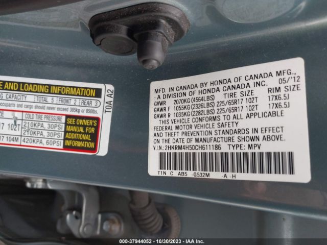 Photo 8 VIN: 2HKRM4H50CH611186 - HONDA CR-V 