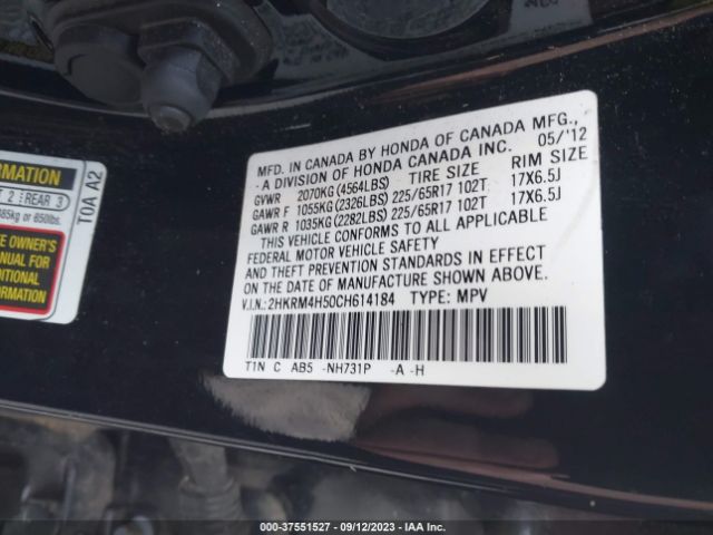 Photo 8 VIN: 2HKRM4H50CH614184 - HONDA CR-V 