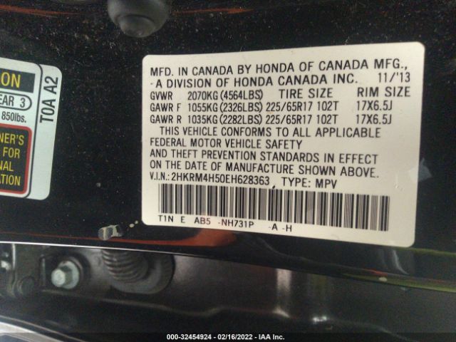 Photo 8 VIN: 2HKRM4H50EH628363 - HONDA CR-V 