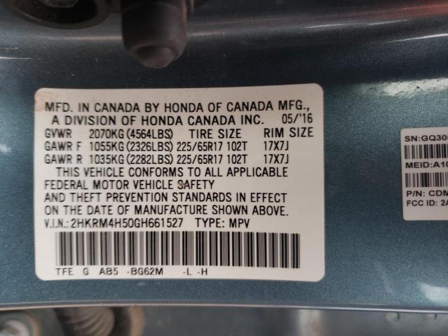 Photo 12 VIN: 2HKRM4H50GH661527 - HONDA CR-V EX 