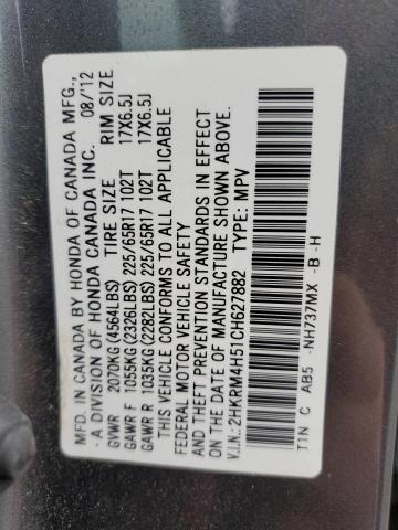 Photo 11 VIN: 2HKRM4H51CH627882 - HONDA CRV 