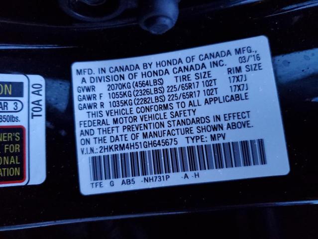 Photo 11 VIN: 2HKRM4H51GH645675 - HONDA CRV 