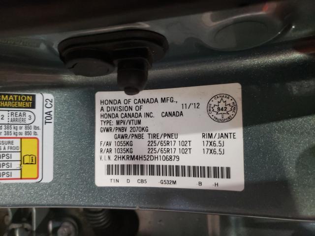 Photo 9 VIN: 2HKRM4H52DH106879 - HONDA CR-V EX 