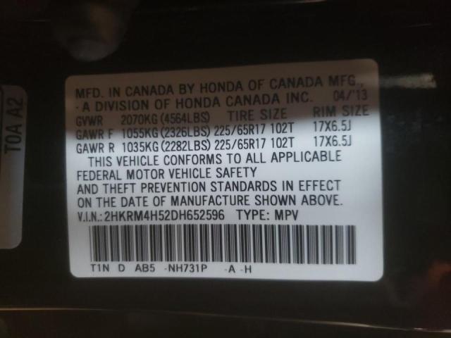 Photo 9 VIN: 2HKRM4H52DH652596 - HONDA CR-V EX 