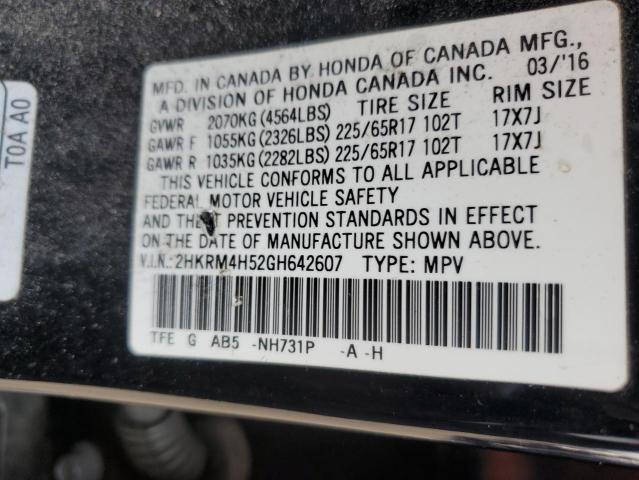 Photo 13 VIN: 2HKRM4H52GH642607 - HONDA CR-V EX 