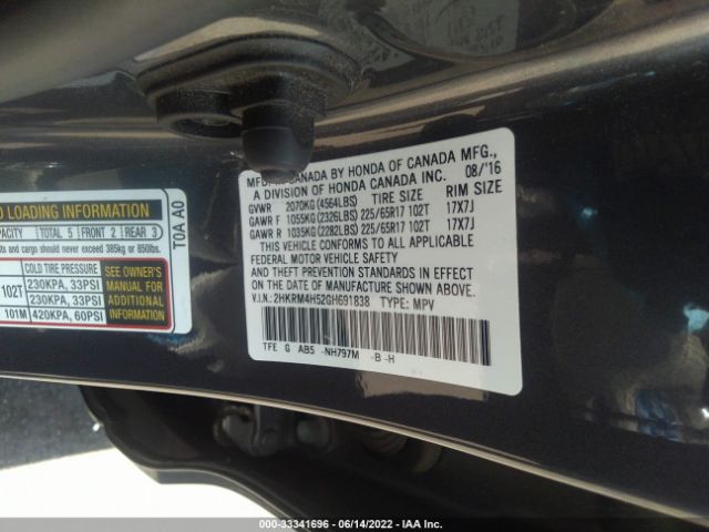 Photo 8 VIN: 2HKRM4H52GH691838 - HONDA CR-V 