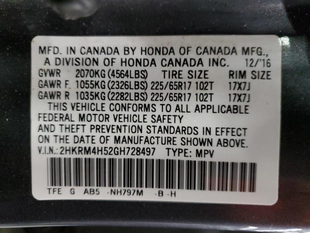 Photo 11 VIN: 2HKRM4H52GH728497 - HONDA CRV 