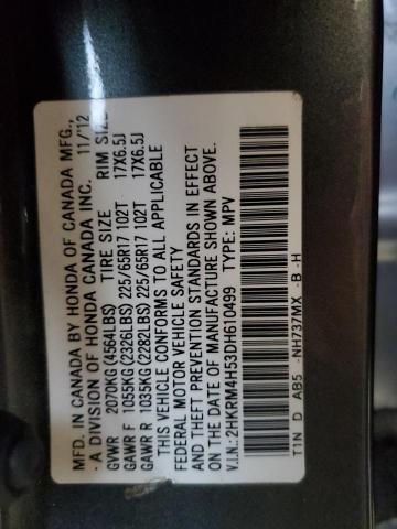 Photo 12 VIN: 2HKRM4H53DH610499 - HONDA CR-V EX 