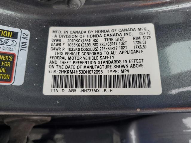 Photo 12 VIN: 2HKRM4H53DH672095 - HONDA CRV 