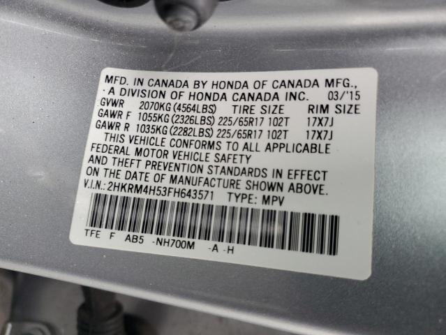 Photo 11 VIN: 2HKRM4H53FH643571 - HONDA CRV 