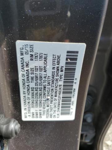 Photo 11 VIN: 2HKRM4H53FH663478 - HONDA CR-V EX 