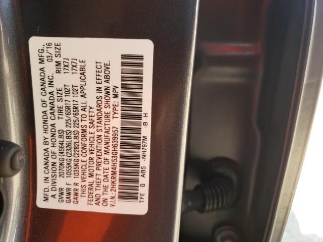 Photo 9 VIN: 2HKRM4H53GH639957 - HONDA CR-V EX 