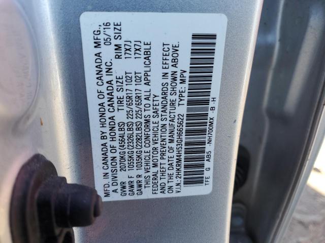 Photo 11 VIN: 2HKRM4H53GH665622 - HONDA CRV 