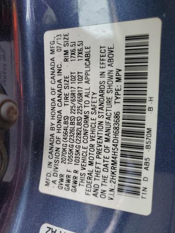 Photo 11 VIN: 2HKRM4H54DH683686 - HONDA CR-V 