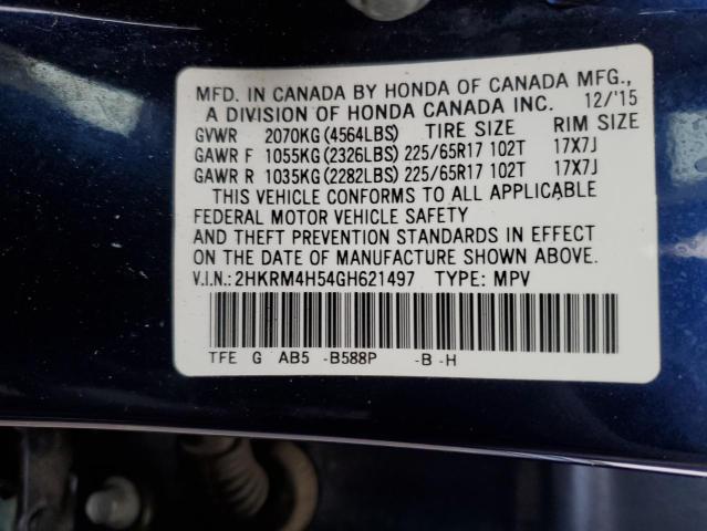 Photo 9 VIN: 2HKRM4H54GH621497 - HONDA CR-V EX 