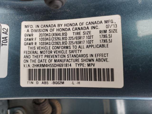 Photo 13 VIN: 2HKRM4H55DH691814 - HONDA CR-V EX 