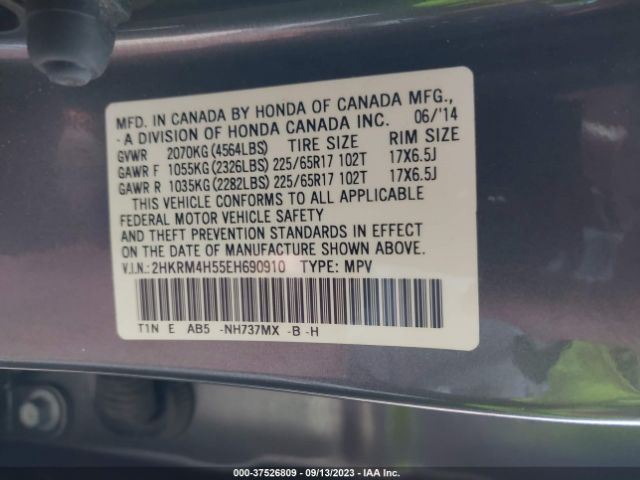 Photo 8 VIN: 2HKRM4H55EH690910 - HONDA CR-V 