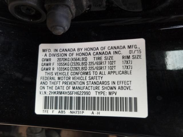 Photo 9 VIN: 2HKRM4H56FH622990 - HONDA CR-V EX 