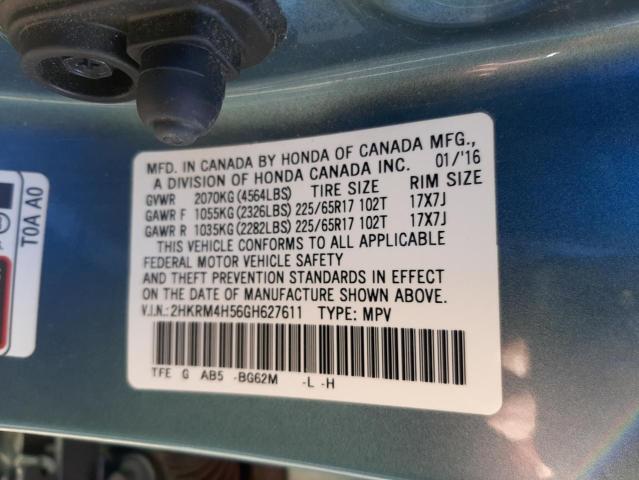 Photo 9 VIN: 2HKRM4H56GH627611 - HONDA CR-V EX 