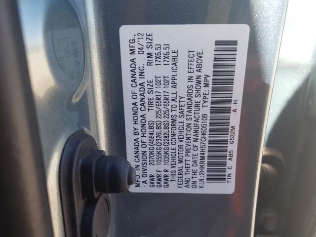 Photo 9 VIN: 2HKRM4H57CH605109 - HONDA CR-V EX 