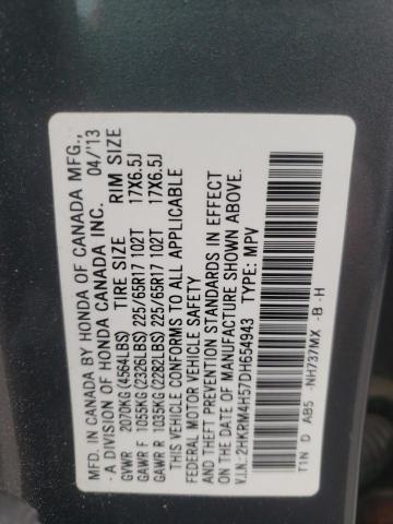 Photo 11 VIN: 2HKRM4H57DH654943 - HONDA CRV 