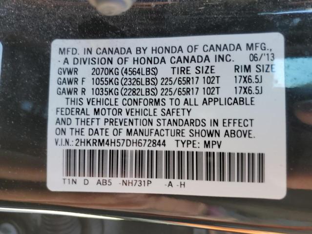 Photo 9 VIN: 2HKRM4H57DH672844 - HONDA CR-V EX 