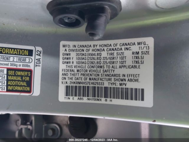 Photo 8 VIN: 2HKRM4H57EH629333 - HONDA CR-V 