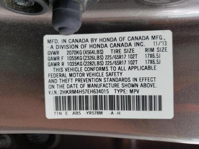 Photo 9 VIN: 2HKRM4H57EH634015 - HONDA CR-V EX 