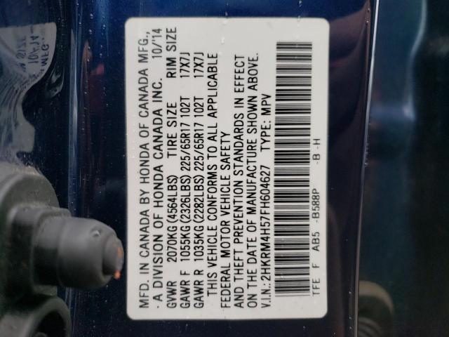 Photo 12 VIN: 2HKRM4H57FH604627 - HONDA CR-V EX 