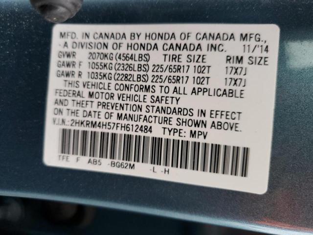 Photo 13 VIN: 2HKRM4H57FH612484 - HONDA CR-V EX 