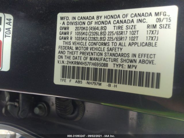 Photo 8 VIN: 2HKRM4H57FH695088 - HONDA CR-V 