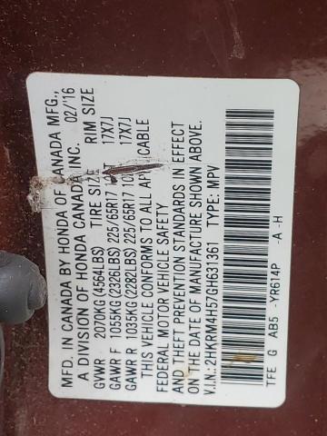 Photo 11 VIN: 2HKRM4H57GH631361 - HONDA CRV 