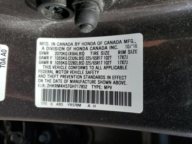 Photo 12 VIN: 2HKRM4H57GH717852 - HONDA CR-V EX 