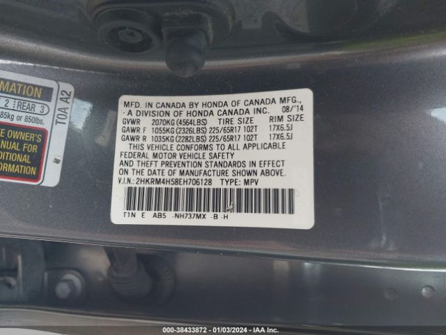 Photo 8 VIN: 2HKRM4H58EH706128 - HONDA CR-V 