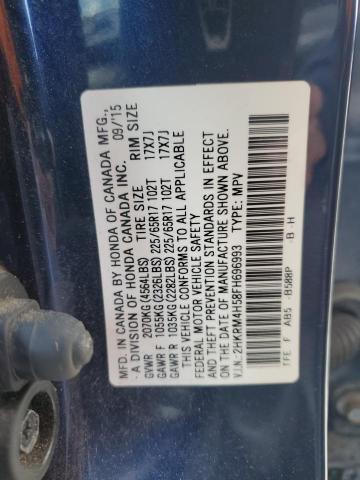 Photo 12 VIN: 2HKRM4H58FH696993 - HONDA CR-V EX 