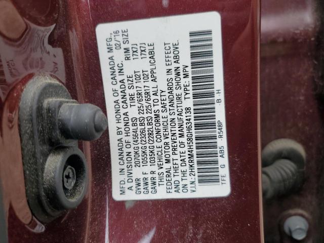 Photo 12 VIN: 2HKRM4H58GH634138 - HONDA CRV 