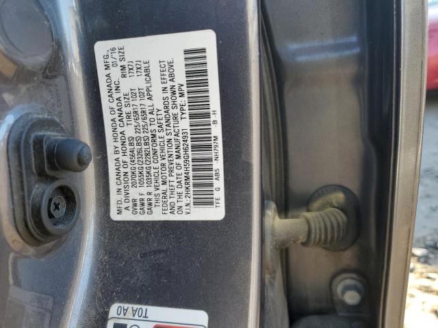 Photo 11 VIN: 2HKRM4H59GH624931 - HONDA CRV 