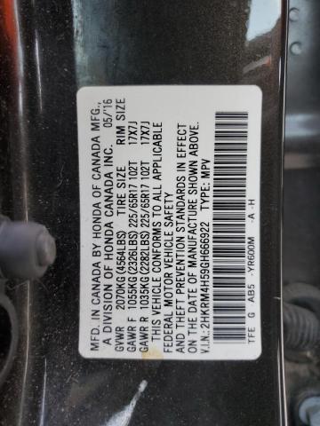 Photo 13 VIN: 2HKRM4H59GH666922 - HONDA CRV 