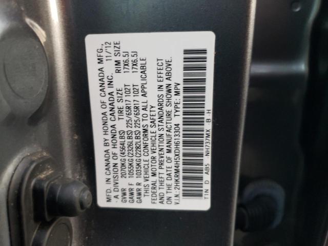 Photo 9 VIN: 2HKRM4H5XDH613304 - HONDA CR-V EX 